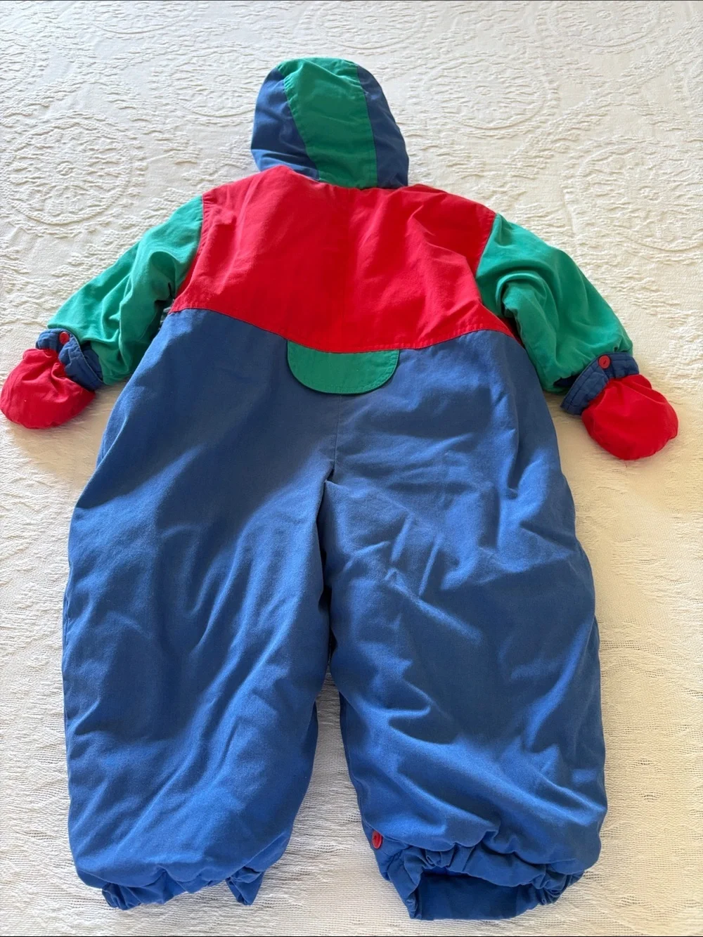 Vintage Pooh Unisex Colorful Snowsuit *Missing Booties*  24mo Damaged